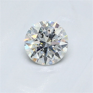 Picture of Natural Diamond 0.40 Carats, Round with Excellent Cut, F Color, I1 Clarity and Certified by GIA