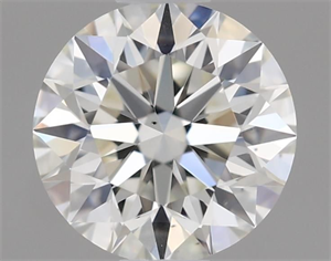 Picture of Natural Diamond 0.53 Carats, Round with Excellent Cut, J Color, VS2 Clarity and Certified by GIA