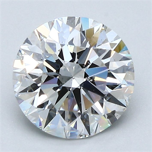 Picture of Natural Diamond 2.01 Carats, Round with Excellent Cut, G Color, SI2 Clarity and Certified by GIA