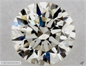 Natural Diamond 0.40 Carats, Round with Excellent Cut, J Color, VVS1 Clarity and Certified by GIA