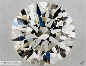 Picture of Natural Diamond 0.40 Carats, Round with Excellent Cut, J Color, VVS1 Clarity and Certified by GIA