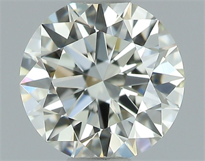 Picture of Natural Diamond 0.51 Carats, Round with Excellent Cut, K Color, VVS2 Clarity and Certified by GIA