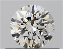 Natural Diamond 0.40 Carats, Round with Very Good Cut, I Color, VVS2 Clarity and Certified by GIA