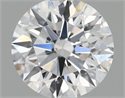 Natural Diamond 0.41 Carats, Round with Excellent Cut, D Color, SI2 Clarity and Certified by GIA