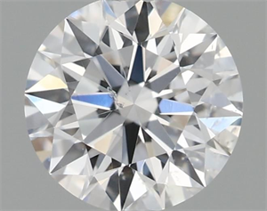 Picture of Natural Diamond 0.41 Carats, Round with Excellent Cut, D Color, SI2 Clarity and Certified by GIA