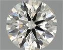 Natural Diamond 0.50 Carats, Round with Excellent Cut, I Color, SI2 Clarity and Certified by IGI