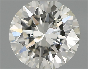 Picture of Natural Diamond 0.50 Carats, Round with Excellent Cut, H Color, SI2 Clarity and Certified by IGI