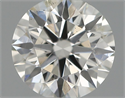 Natural Diamond 0.56 Carats, Round with Excellent Cut, H Color, SI1 Clarity and Certified by IGI