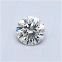 Natural Diamond 0.51 Carats, Round with Very Good Cut, K Color, SI2 Clarity and Certified by GIA