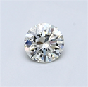 Natural Diamond 0.40 Carats, Round with Excellent Cut, K Color, VVS1 Clarity and Certified by GIA