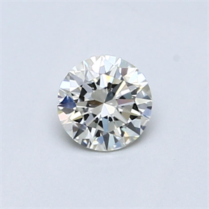 Picture of Natural Diamond 0.40 Carats, Round with Excellent Cut, K Color, VVS1 Clarity and Certified by GIA