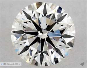 Picture of Natural Diamond 0.50 Carats, Round with Excellent Cut, I Color, SI1 Clarity and Certified by GIA