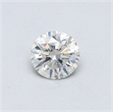 Natural Diamond 0.40 Carats, Round with Excellent Cut, I Color, SI2 Clarity and Certified by GIA