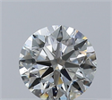 Natural Diamond 0.50 Carats, Round with Excellent Cut, J Color, SI1 Clarity and Certified by GIA