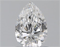 Natural Diamond 0.70 Carats, Pear with  Cut, D Color, VS2 Clarity and Certified by GIA