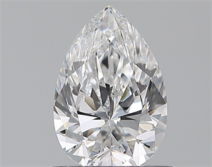 Picture of Natural Diamond 0.70 Carats, Pear with  Cut, D Color, VS2 Clarity and Certified by GIA