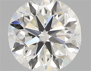 Picture of Natural Diamond 0.40 Carats, Round with Very Good Cut, I Color, VVS2 Clarity and Certified by GIA