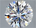 Natural Diamond 1.71 Carats, Round with Excellent Cut, H Color, VVS2 Clarity and Certified by GIA