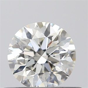 Picture of Natural Diamond 0.40 Carats, Round with Excellent Cut, I Color, VVS2 Clarity and Certified by GIA