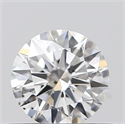 Natural Diamond 0.41 Carats, Round with Excellent Cut, E Color, SI1 Clarity and Certified by GIA