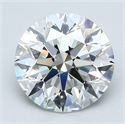 Natural Diamond 2.00 Carats, Round with Excellent Cut, I Color, VS1 Clarity and Certified by GIA