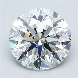 Picture of Natural Diamond 2.00 Carats, Round with Excellent Cut, I Color, VS1 Clarity and Certified by GIA