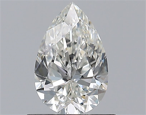 Picture of Natural Diamond 0.70 Carats, Pear with  Cut, H Color, IF Clarity and Certified by GIA