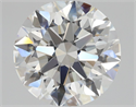 Natural Diamond 1.80 Carats, Round with Excellent Cut, G Color, VVS2 Clarity and Certified by GIA