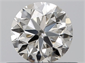 Natural Diamond 0.40 Carats, Round with Very Good Cut, J Color, VS2 Clarity and Certified by GIA