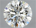 Natural Diamond 0.50 Carats, Round with Excellent Cut, K Color, VVS1 Clarity and Certified by GIA