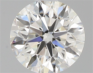 Picture of Natural Diamond 0.43 Carats, Round with Excellent Cut, I Color, IF Clarity and Certified by GIA