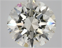 Natural Diamond 3.01 Carats, Round with Excellent Cut, J Color, VS2 Clarity and Certified by IGI