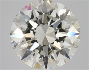 Picture of Natural Diamond 3.01 Carats, Round with Excellent Cut, J Color, VS2 Clarity and Certified by IGI