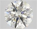 Natural Diamond 3.47 Carats, Round with Excellent Cut, K Color, VVS2 Clarity and Certified by GIA