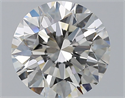 Natural Diamond 2.20 Carats, Round with Excellent Cut, H Color, VS2 Clarity and Certified by GIA