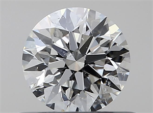 Picture of Natural Diamond 0.45 Carats, Round with Excellent Cut, H Color, SI1 Clarity and Certified by GIA