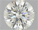 Natural Diamond 0.52 Carats, Round with Excellent Cut, K Color, SI2 Clarity and Certified by GIA