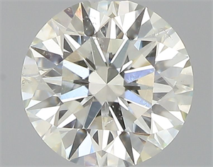 Picture of Natural Diamond 0.52 Carats, Round with Excellent Cut, K Color, SI2 Clarity and Certified by GIA