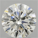 Natural Diamond 1.61 Carats, Round with Excellent Cut, I Color, VVS2 Clarity and Certified by GIA