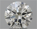 Natural Diamond 2.06 Carats, Round with Excellent Cut, J Color, VS2 Clarity and Certified by IGI