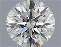 Natural Diamond 0.50 Carats, Round with Excellent Cut, I Color, VS2 Clarity and Certified by IGI