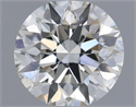 Natural Diamond 0.52 Carats, Round with Excellent Cut, H Color, SI1 Clarity and Certified by IGI