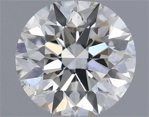 Picture of Natural Diamond 0.52 Carats, Round with Excellent Cut, H Color, SI1 Clarity and Certified by IGI