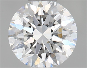 Picture of Natural Diamond 0.45 Carats, Round with Very Good Cut, F Color, SI2 Clarity and Certified by GIA