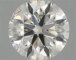 Picture of Natural Diamond 0.51 Carats, Round with Excellent Cut, H Color, SI1 Clarity and Certified by IGI