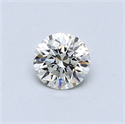 Natural Diamond 0.44 Carats, Round with Very Good Cut, J Color, SI2 Clarity and Certified by GIA