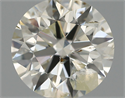 Natural Diamond 0.71 Carats, Round with Excellent Cut, J Color, I1 Clarity and Certified by IGI