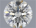 Natural Diamond 0.50 Carats, Round with Excellent Cut, I Color, VS2 Clarity and Certified by IGI