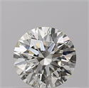 Natural Diamond 0.50 Carats, Round with Excellent Cut, K Color, SI2 Clarity and Certified by GIA