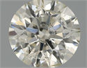 Natural Diamond 0.50 Carats, Round with Excellent Cut, J Color, I1 Clarity and Certified by IGI